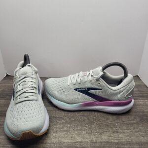 Brooks Ghost 16 Women's Size 7 D Wide Gray Running Sneakers Shoes 1204071D175
